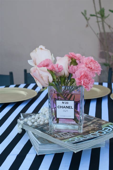 chanel table decor.